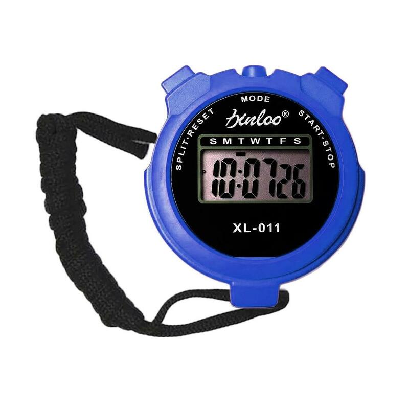 Nuovo portatile palmare sport Stop Watch Display digitale Timer Fitness contatore per cronometro sportivo cronografo 4 colori V2L5