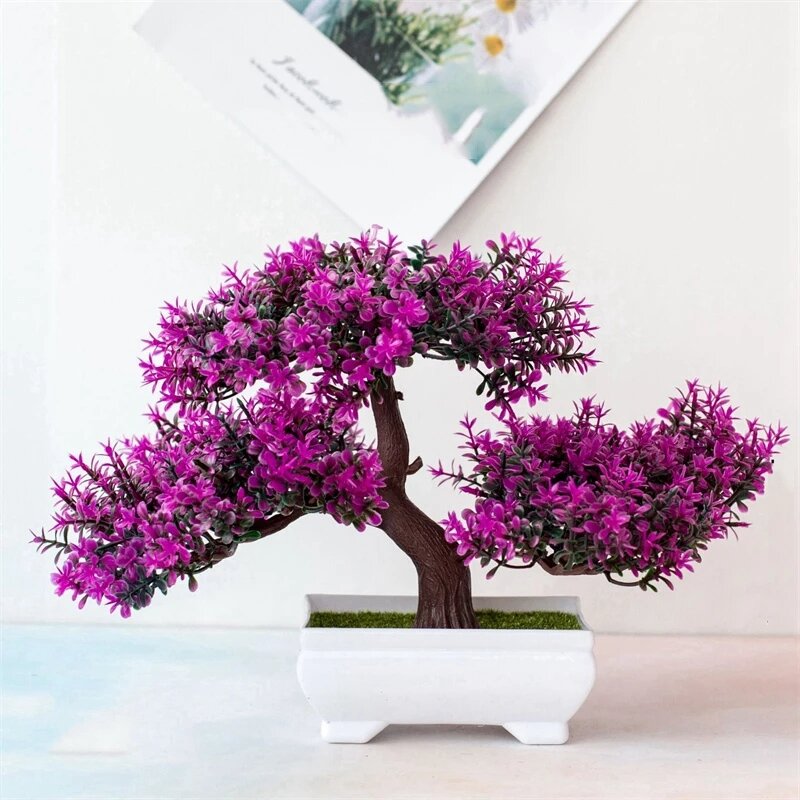 Künstliche Pflanzen Bonsai Kleine Baum Topf Gefälschte Pflanzen Blumen Topf Ornamente Für Home Zimmer Tisch Dekoration Hotel Garten Decor