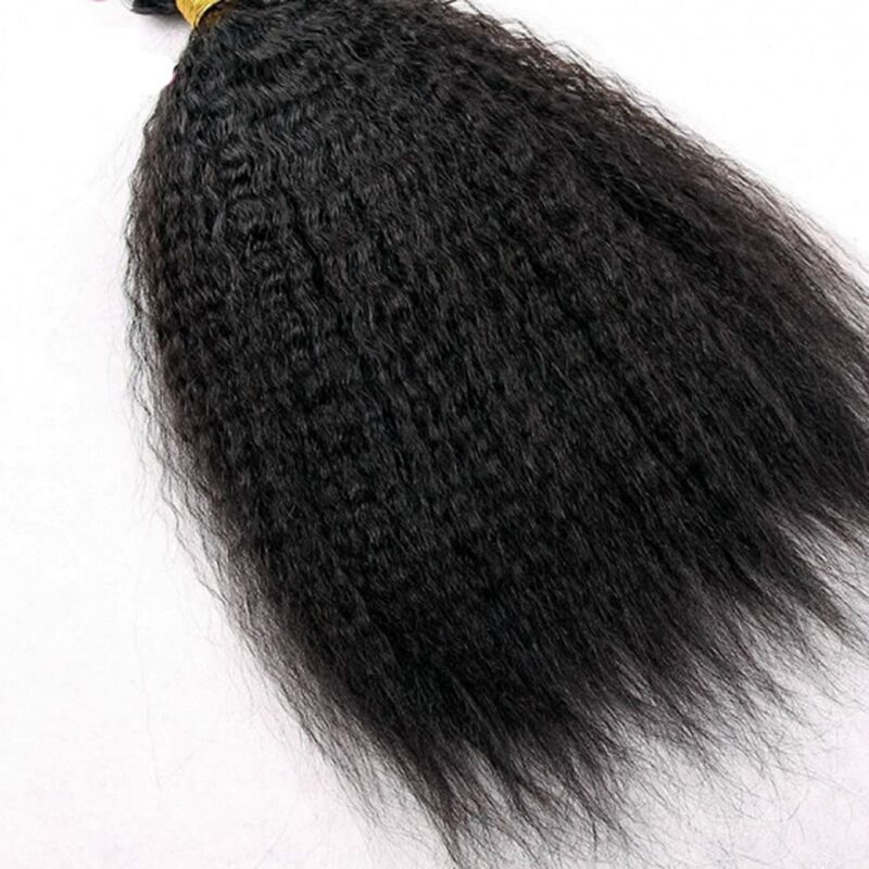 Pita lurus keriting dalam ekstensi rambut alami ekstensi rambut manusia Yaki sambungan rambut pakan kulit Remy kutikula Remy 12-30inci