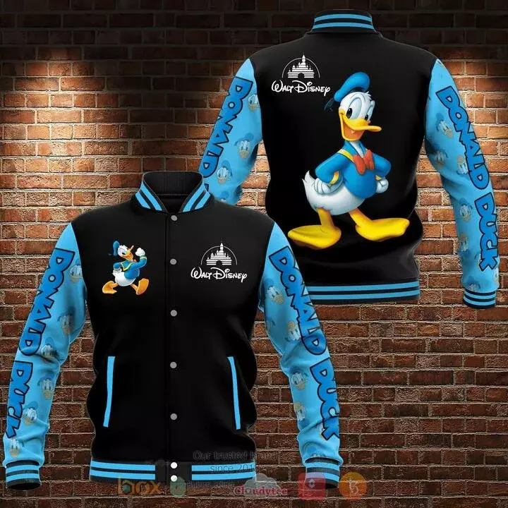 Disney Daisy Duck Baseball Jack Heren Hiphop Harajuku Jack Custom Naam Streetwear Jongens Meisjes Losse Jassen