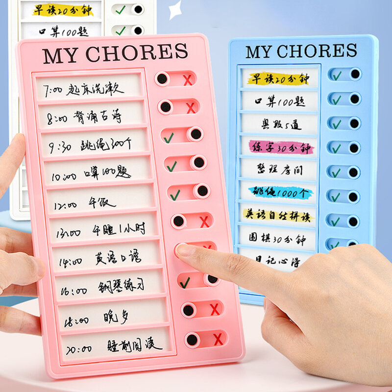 Kawaii Selbstdisziplin Checkliste Memo Board Tages planer zu tun Liste koreanische Schreibwaren Aufgabe abnehmbare Planung Board Office