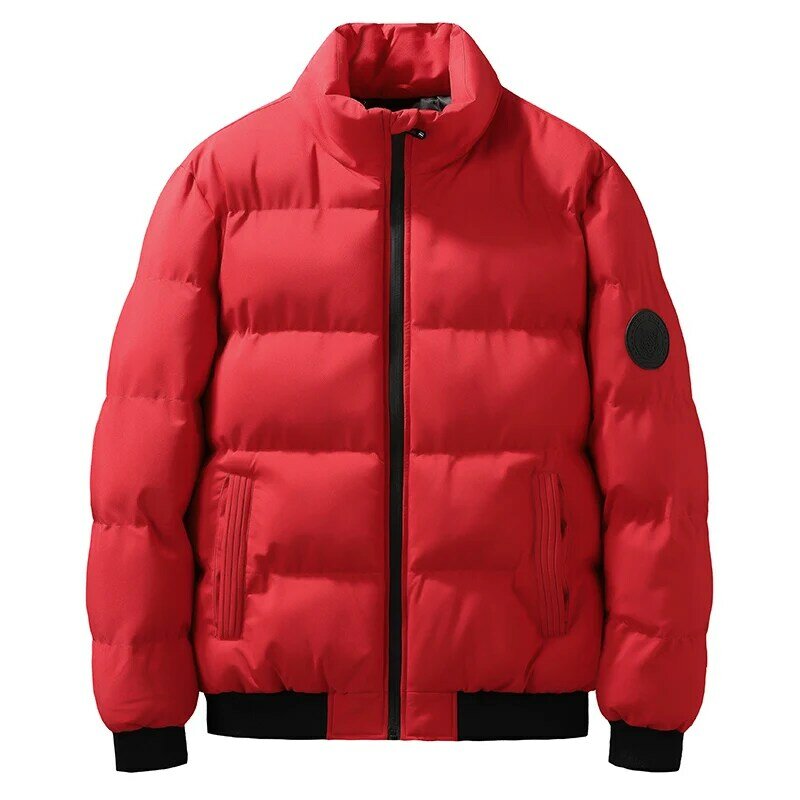Abrigo de algodón grueso para hombre, chaqueta cálida informal de invierno, versión coreana, tendencia de cuello alto, novedad
