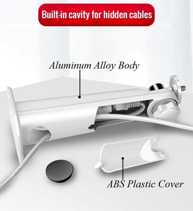 CCTV Camera Universal Bracket with Built-in cavity for hidden cables Wall Ceiling Mount Aluminum Alloy Plastic Bullet Gun Camera