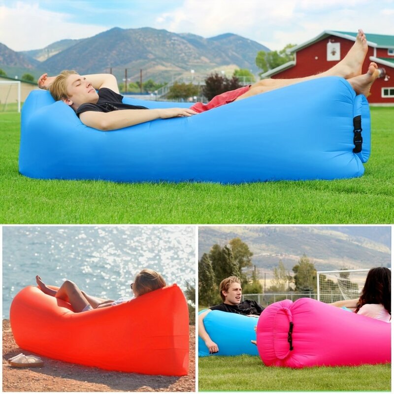 Trend Outdoor Products Fast Infaltable Air Sofa Bed Good Quality Sleeping Bag Inflatable Air Bag Lazy bag Beach Sofa