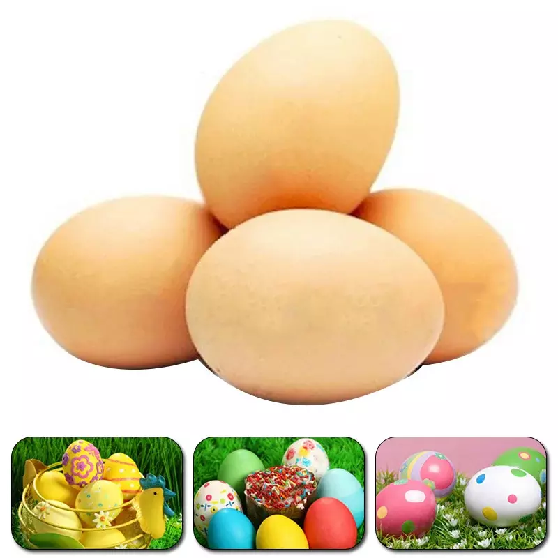 Huevos falsos de plástico de simulación, caseta de pollo, cría de aves de corral, pintura Artificial, juguete educativo, DIY