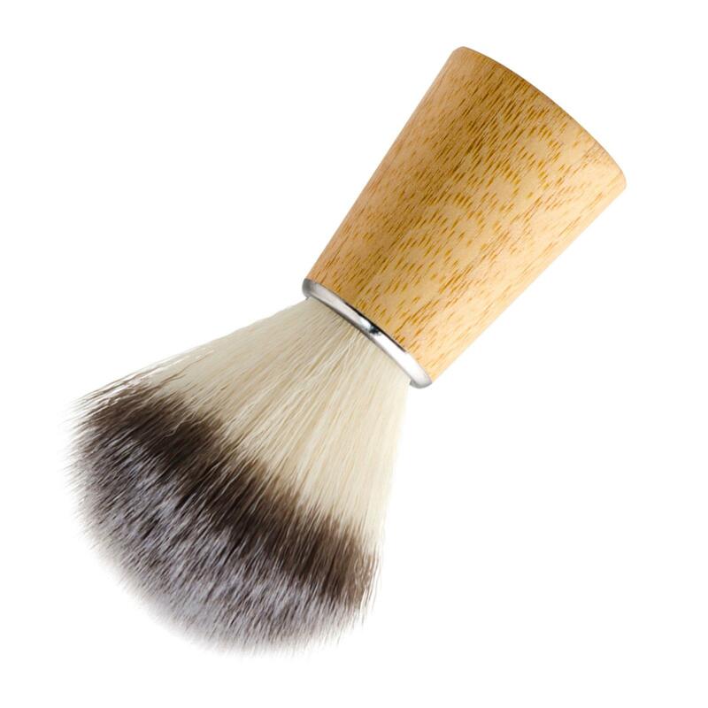 Brosse à raser légère avec poignée en bambou, poils synthétiques en nylon, mouCumbria facile, livres professionnels, visage et barbe, accessoires