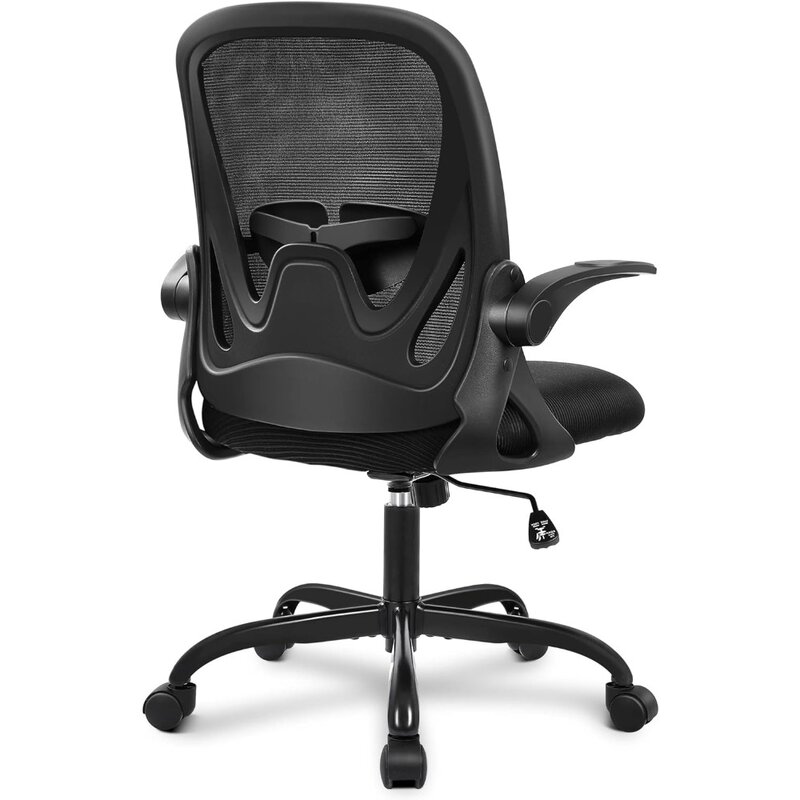 Cadeira de mesa ergonômica do escritório, apoio lombar ajustável e altura