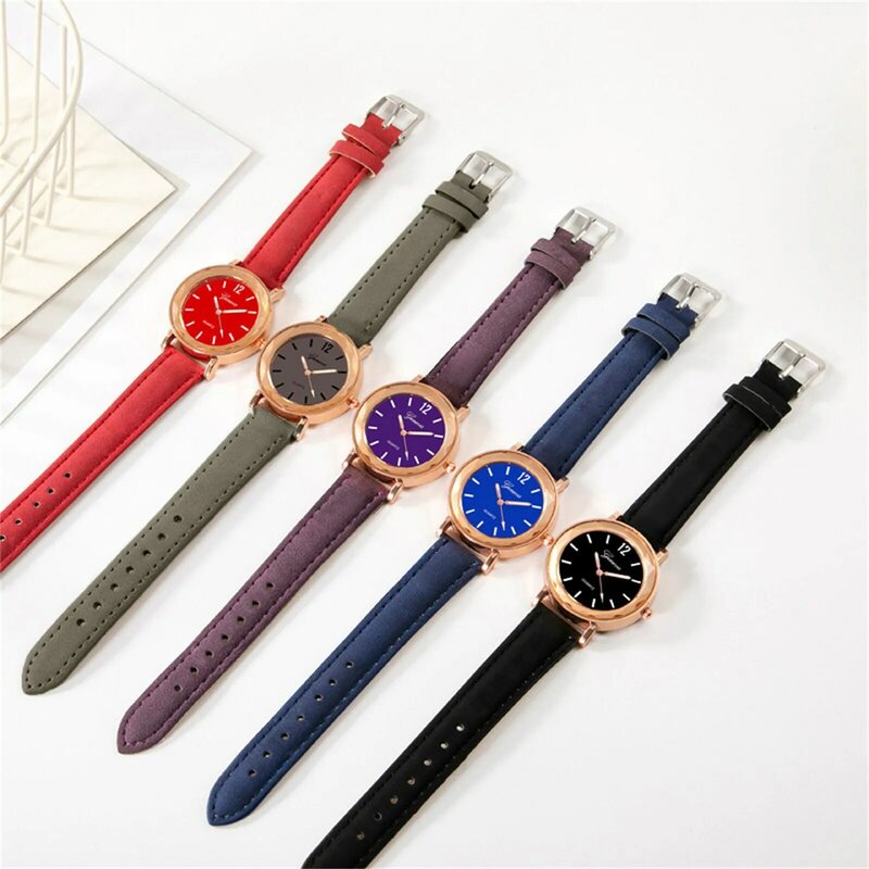 Casual Armband Horloge Voor Vrouwen Fashion Quartz Horloges Luxe Dames Lederen Band Horloge Geschikt Voor Dames Gift Montre