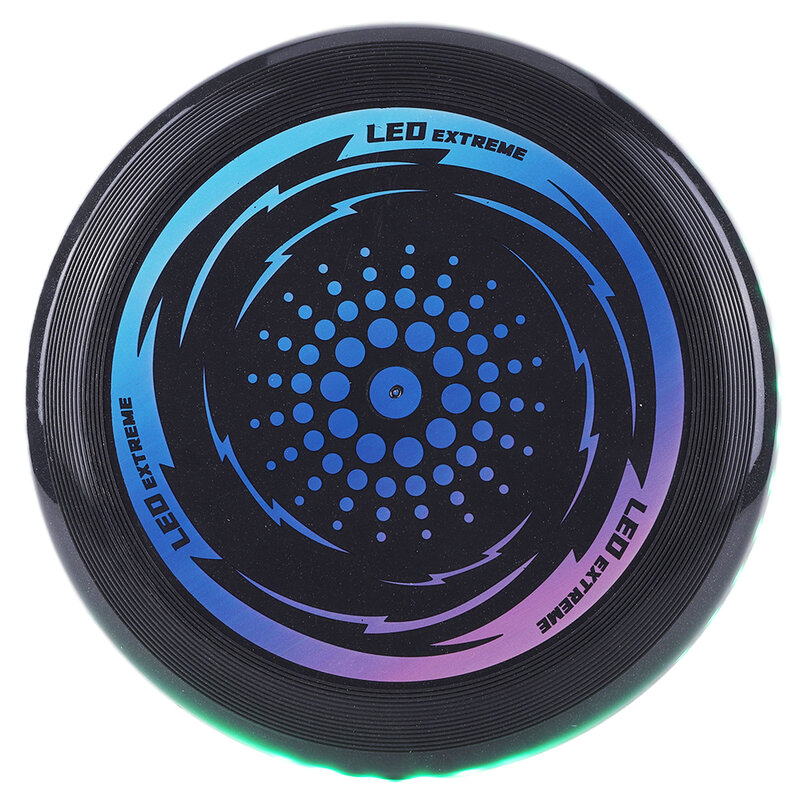 Disco volador con luz LED que brilla en la oscuridad, disco volador recargable de brillo definitivo para juegos exteriores