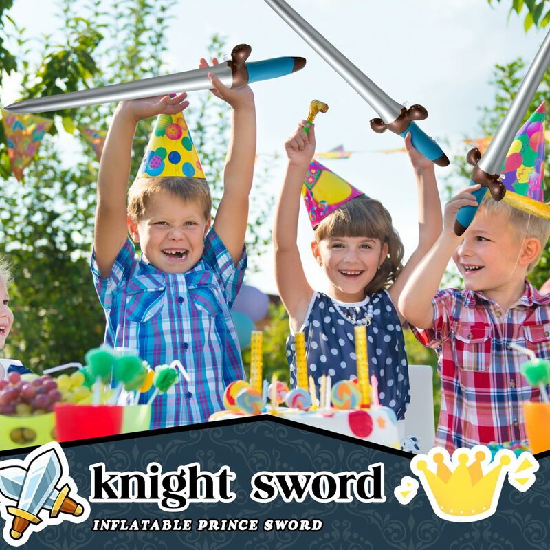 Надувной меч, надувной пиратский меч, предназначен для детской вечеринки в бассейне, косплей-костюм, сценический аксессуар, 24 дюйма