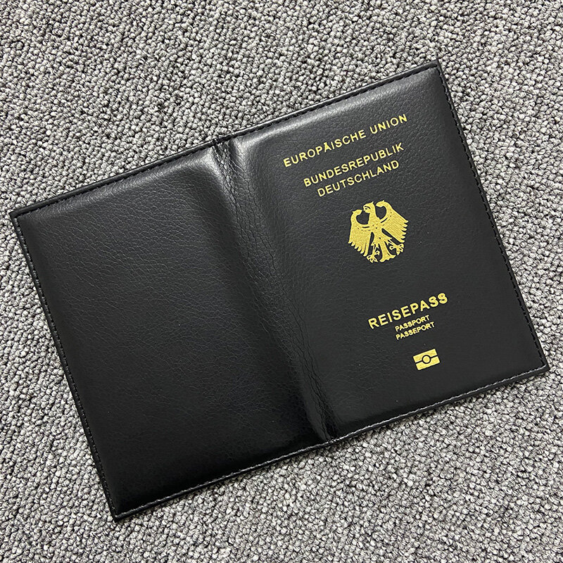 Funda de pasaporte de Alemania para mujer, funda de soporte de pasaporte alemán rosa para pasaporte, billetera de viaje, Protector de Reisepass Deutschland