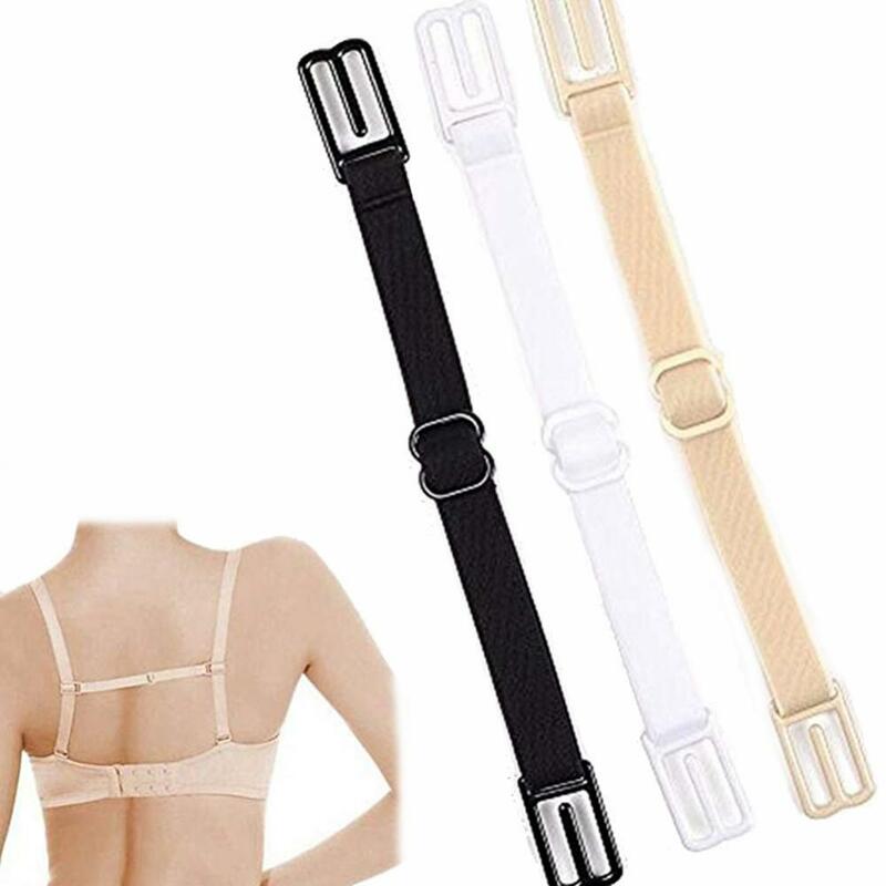 Vrouwen antislip elastische bh bandhouder verstelbare band gesp racer rug clip verleng schouderband