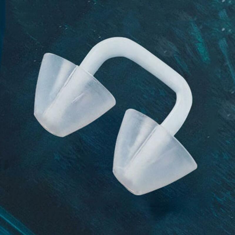 Силиконовая пробка для носа для плавания многоразовая Водонепроницаемая зажим для носа для плавания профессиональная защита для носа для дайвинга для начинающих