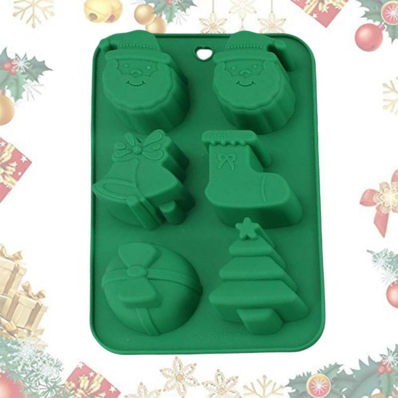 Christmas Cake Mold Food-Grade Non-Stick Flexible Cake Molds Silicone Mould Cake Molds Reusable Baking Accessories For Cake