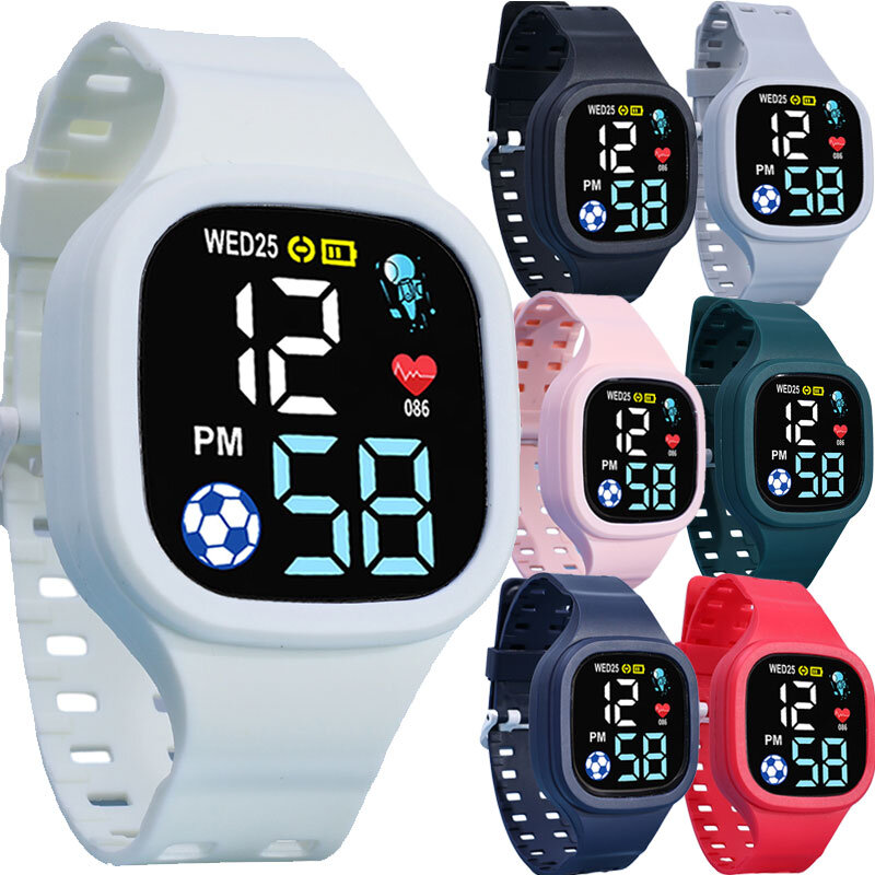 Inteligentny zegarek dla dzieci wodoodporny zegarek dla dzieci zegarek na rękę Boy Girls Sport cyfrowy pasek LED wielofunkcyjne zegarki dla dzieci prezent dla studentów