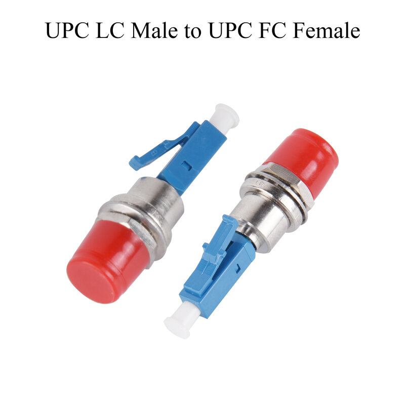 Konektor Hybrid konverter mode tunggal, 5 buah serat optik APC/UPC FC/LC/SC/ST pria/wanita ke UPC LC/SC/FC/ST Female Adapter