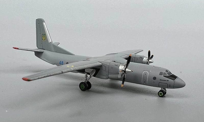 سلاح الجو-AN-26 نموذج طائرة النقل ، الكبار المشجعين تذكارية تحصيل ، هدايا أوكرانيا ، دييكاست 1:400 مقياس ، LH4326