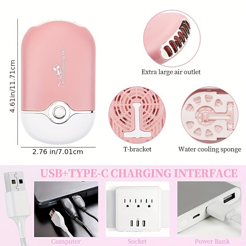Portable Rechargeable USB Eyelash Fan Air Conditioning Blower Glue Grafted Eyelashes Dedicated Dryer Makeup Tools mini Small fan