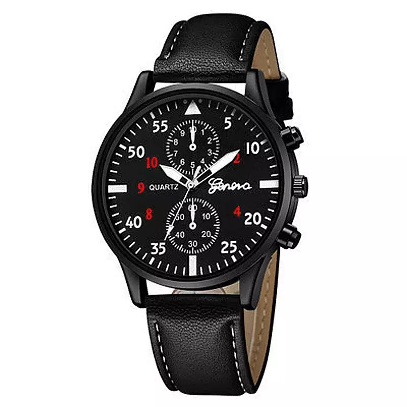 4/2/1pcs Men Sports Watches Set Man Business Quartz Wristwatch Luxury Brown Leather Bracelet Men Casual Clock Watch（no Box）