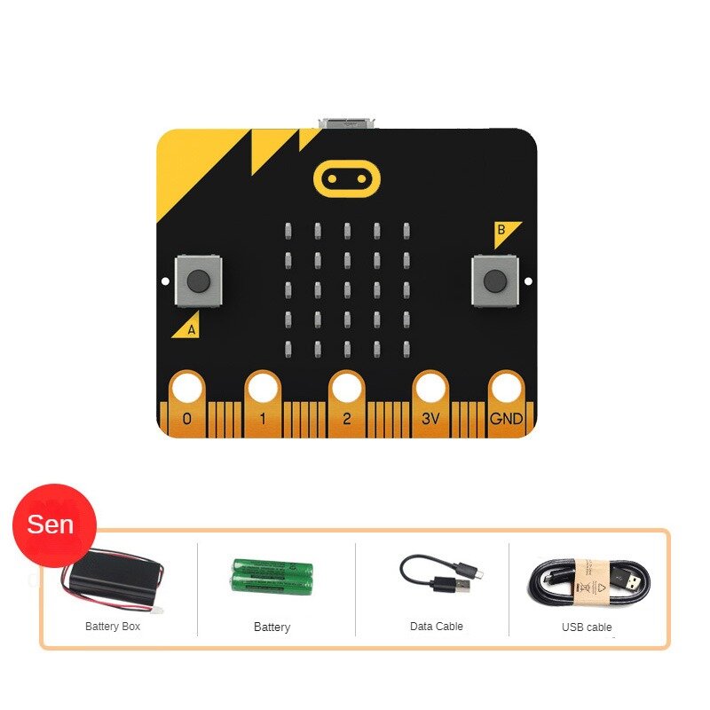 Micro:bit Mainboard Microbit Development Board Expansion Learning Kit for Microbit Robot Python Programmable Robot Car DIY Kit