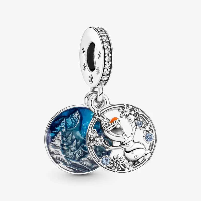 Potdemie Disney Charm Fit Pandora 925 gelang asli karakter dongeng manik-manik mempesona indah Diy membuat perhiasan