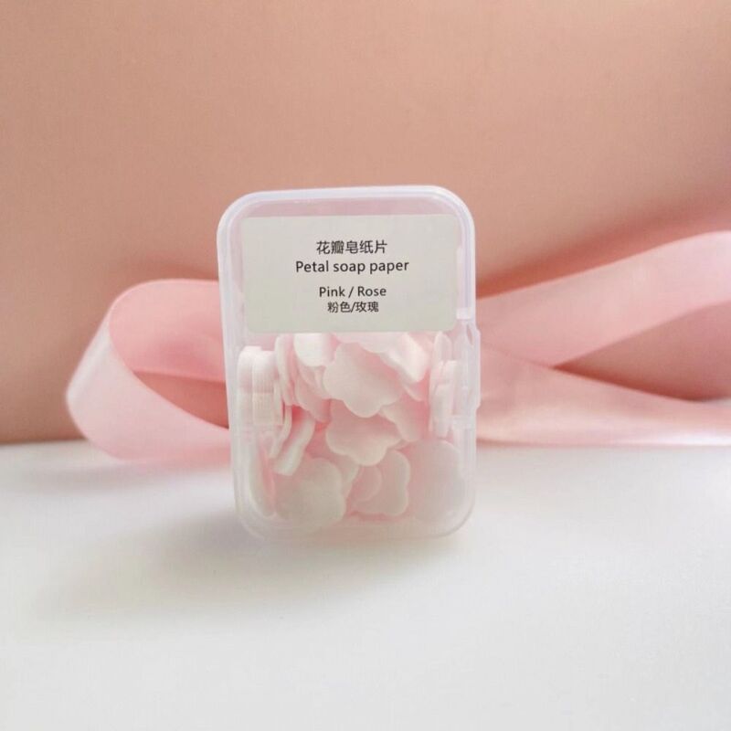 100 pcs Dissolvable Soap Sheets Travel Portable Disposable Hand Washing Soap Cleaning Thin Soap Paper Children