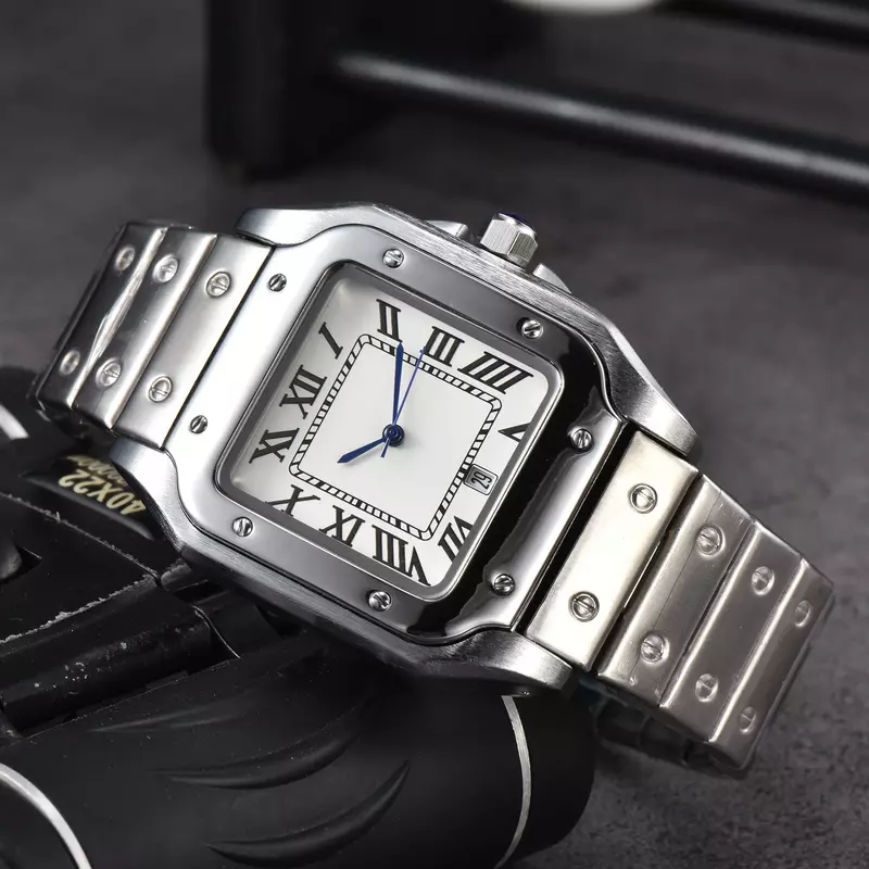 Reloj deportivo de lujo para hombre, cronógrafo de pulsera, cuadrado, clásico, resistente al agua, marca Original