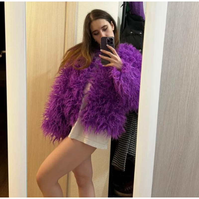 Autumn Winter 18 Colors Faux Fur Coat and Jackets Women Casual Warm Round Neck Fluffy Fur Coats Female