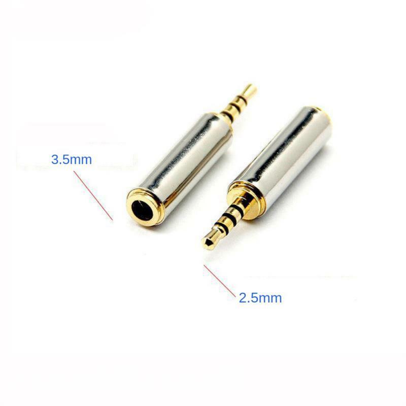 Jack 3.5 mm to 2.5 mm Audio Adapter 2.5mm Male to 3.5mm Female Plug Connector for Aux Speaker Cable Headphone Jack 3.5