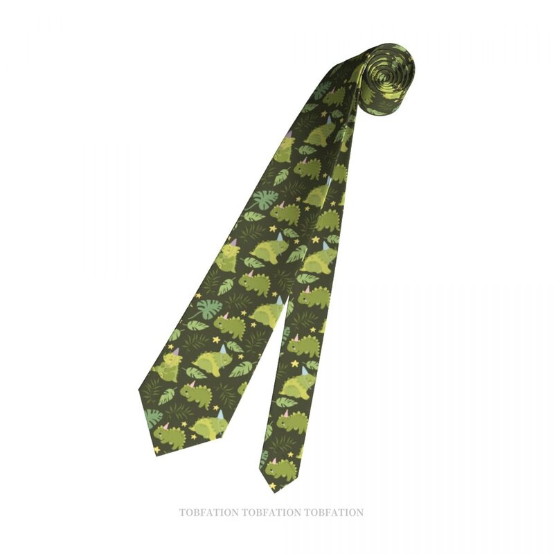 Cravates imprimées en 3D pour hommes, dinosaures, palmier, ranches, hip-hop, rue, affaires, mariage, fête, accessoires de chemise