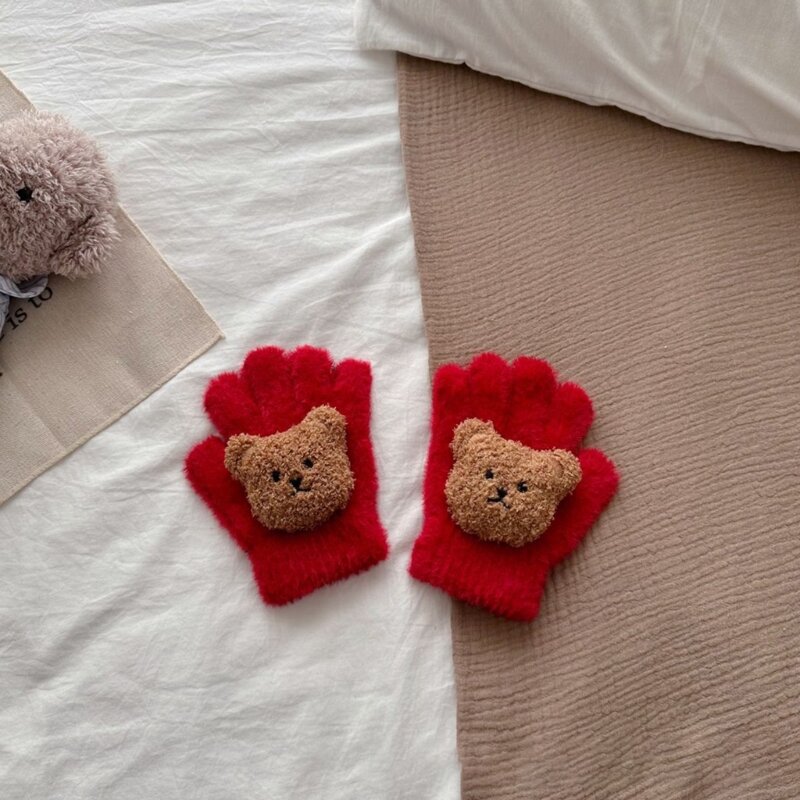 Зимние перчатки HUYU, теплые перчатки для удержания тепла для детей, девочек и мальчиков, подарок