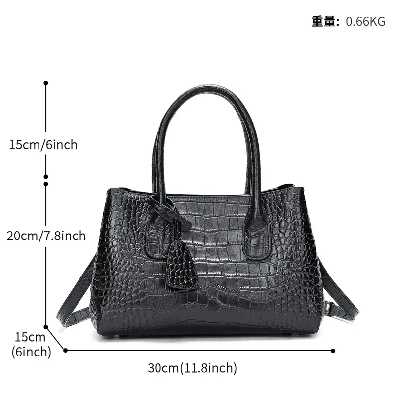 New Fashion Alligator Women Handbags Genuine Leather Ladies Shoulder Bags Female Brand Luxury Real Natural Leather Crossbody Bag