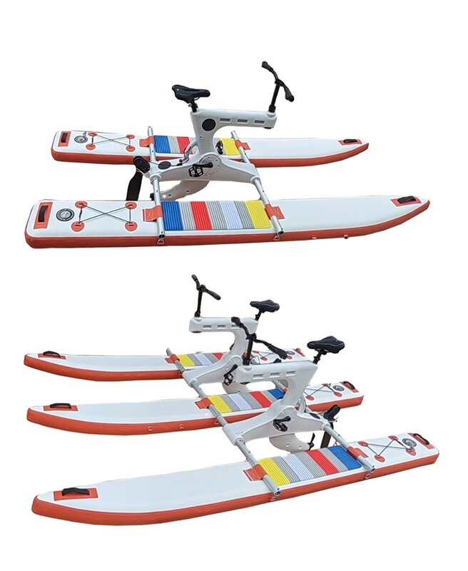 Adult Pedal PVC Inflatable water bike leisure equipment water pedal boats for sale