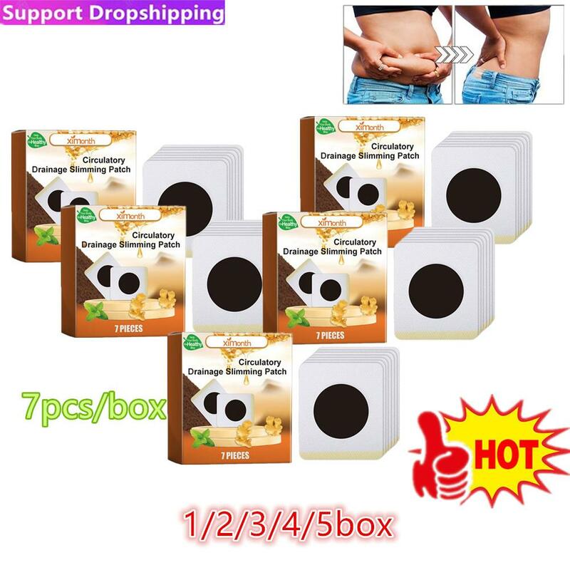 Lot Bee Circulatory Drainage Slimming Patch Weight Loss Fat Burning Patch Belly Slim Patches Stomach Sticker Health Care