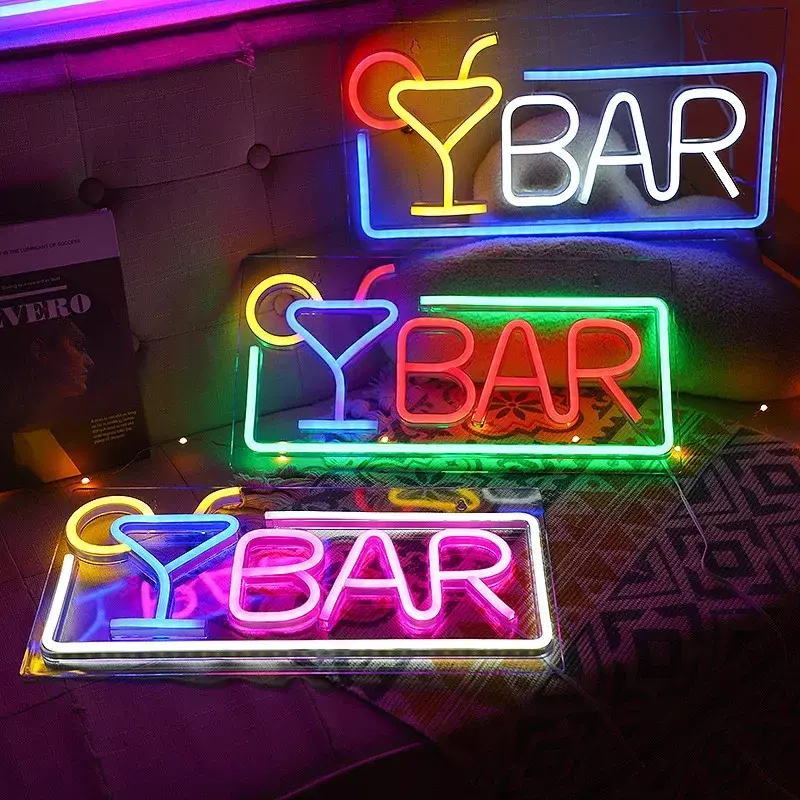 البيرة الوقت Led النيون تسجيل متجر بار مطعم فندق ديكور ضوء النيون نوم جدار المطبخ شخصية ديكور ليلة ضوء USB