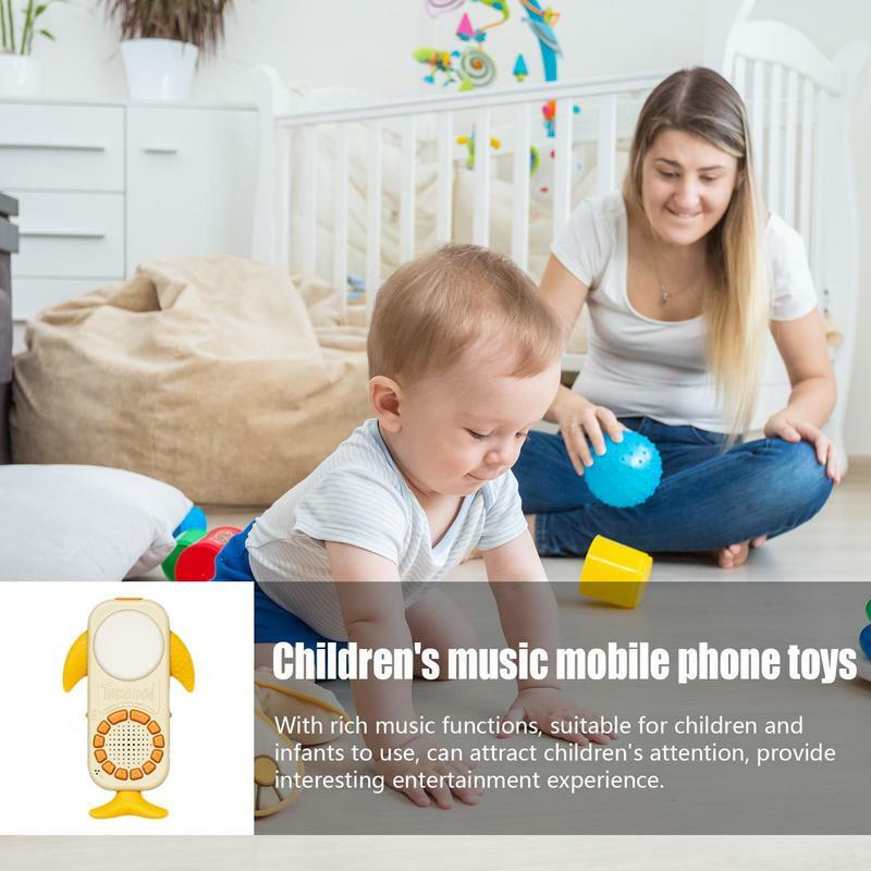 Mainan ponsel anak, mainan ponsel pintar & telepon genggam dengan fungsi perekaman dan pemutaran, mainan ponsel edukasi pembelajaran dini untuk