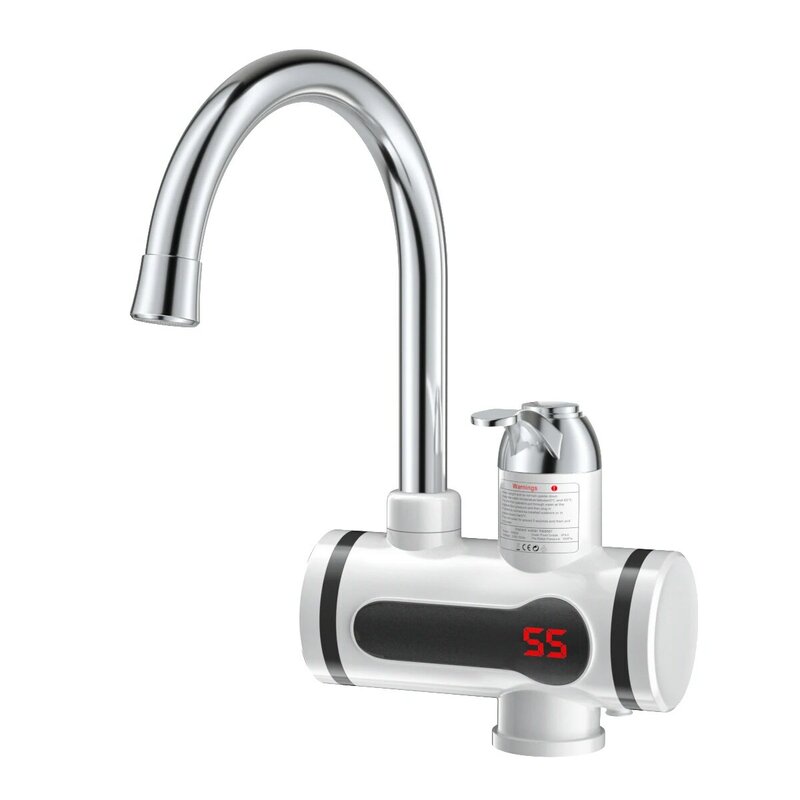 Instantaneous Digital Display Electric Kitchen and Bathroom Quick-heating Heating Faucet RX-001