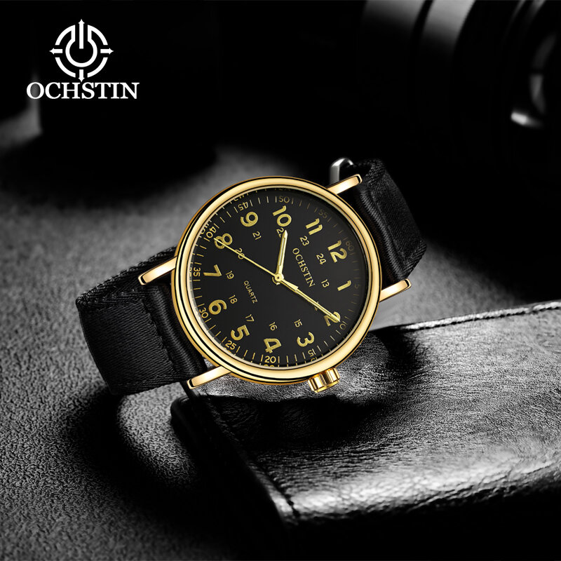 Hot models OCHSTIN 2024 vintage business creative nylon series men's watches multifunction quartz movement men's quartz watches