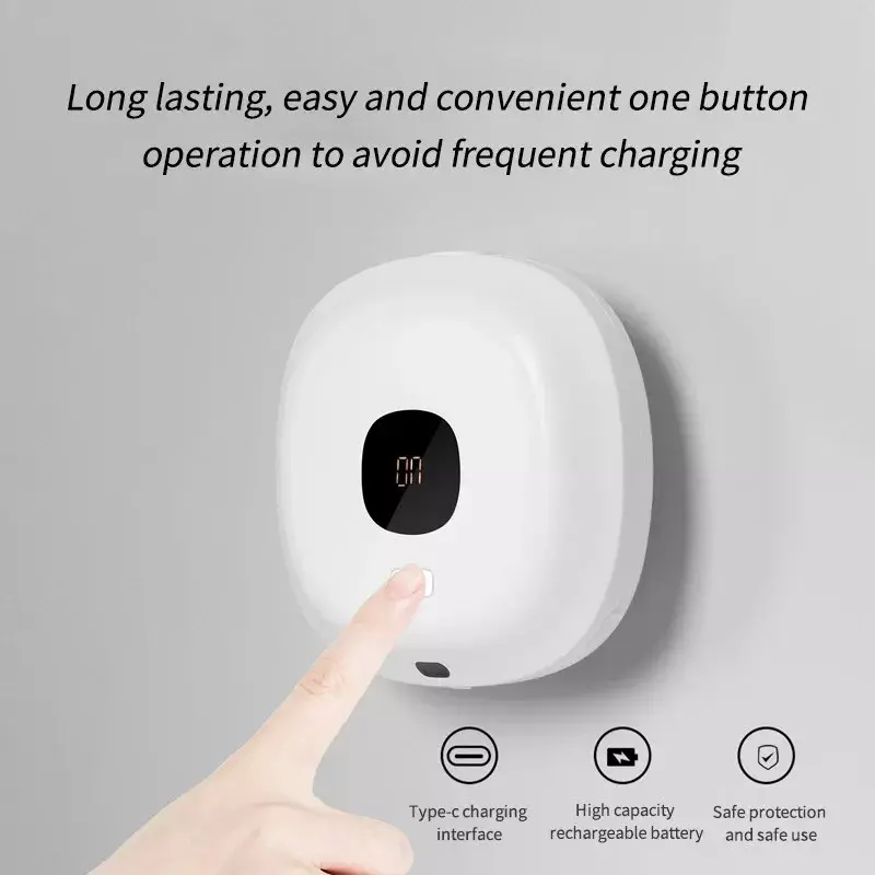 Wall Mounted Automatic Foam Soap Dispenser Bathroom Smart Washing Hand Machine USB Charging Touchless LED Display Soap Dispenser