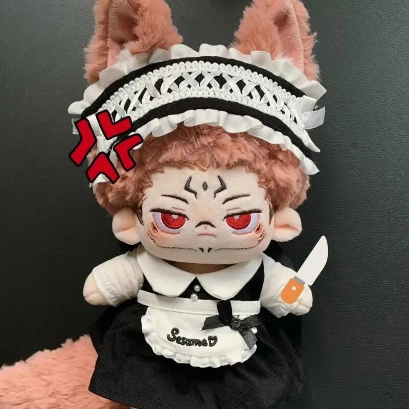 Gra Anime Jujutsu Kaisen Ryomen Sukuna 20cm pluszowy lalki zabawki naga lalka pluszowy Cosplay 5932 prezent dla dzieci