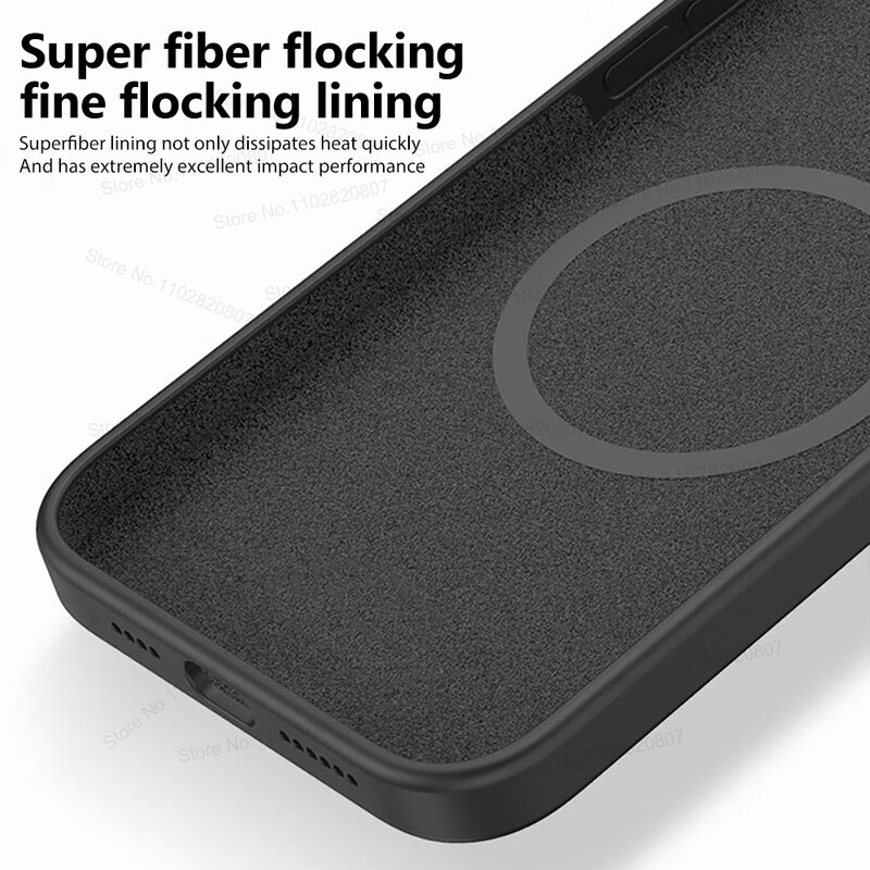 Vloeibare Siliconen Magnetische Hoesjes Voor iPhone 15 14 11 13 12 Pro Max Plus Voor for Magsafe Case Draadloze Oplading Cover Telefoon Accessoires