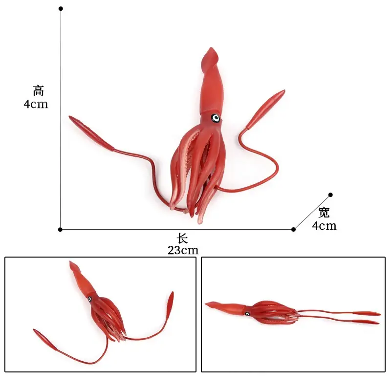 Nuova simulazione di giocattoli cognitivi per bambini modello animale marino creature subacquee Marine calamari polpo polpo ornamenti