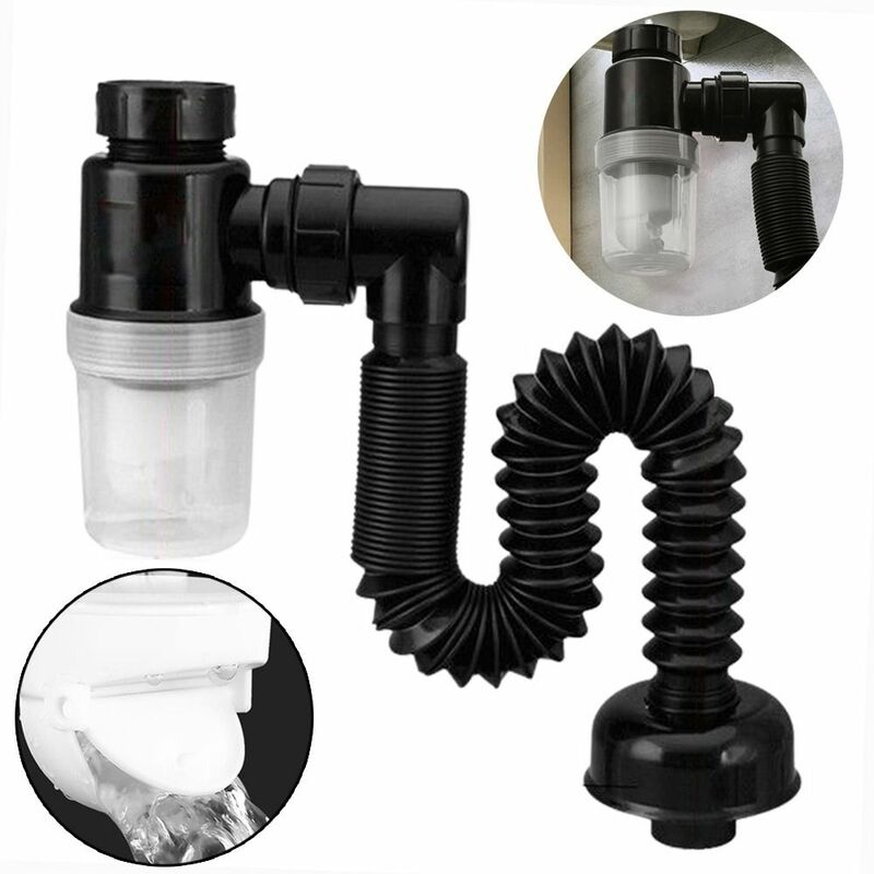 Colador desodorante para fregadero de fontanería, accesorios duraderos para baño y cocina, manguera de drenaje