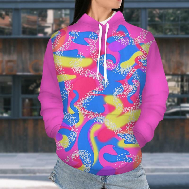 3D Printed Hoodie 3D Printed Men Hoodies Pink Comfortable Polyester Clothes Breathable For Children Women Men Boys Girls