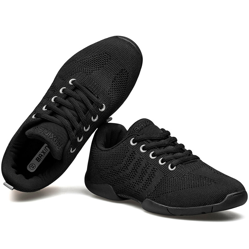 Белые кроссовки BAXINIER для девочек, дышащие тренировочные кроссовки для танцев и тенниса, легкие Молодежные кроссовки для соревнований