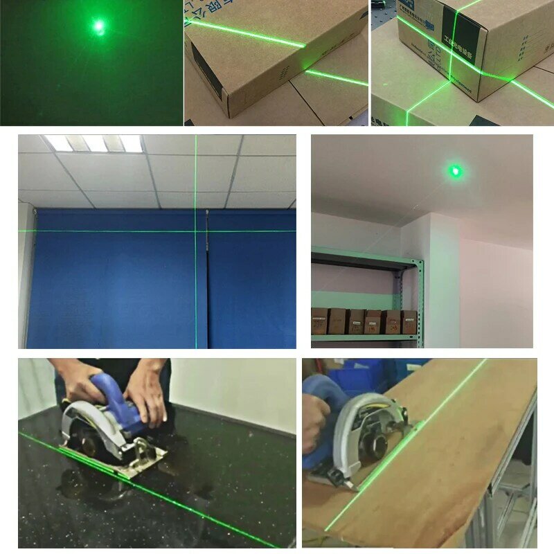 Laser Hijau Industri 532nm 50MW Dot Line Modul Pencarian Lokasi Lampu Silang dengan Tempat Adaptor
