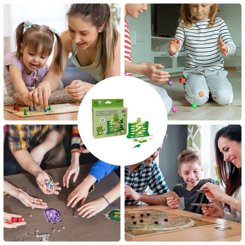 Zabawki do układania dla malucha interaktywna gra Mini bloki do układania w stosy przenośne edukacyjne wielofunkcyjne zabawki wczesny rozwój