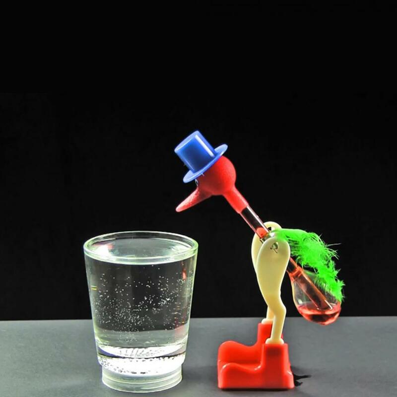 Pájaro que bebe sin parar, vaso líquido que bebe, pato, pájaro de la suerte, broma mágica, juguete de decoración, artesanías, educativo para niños