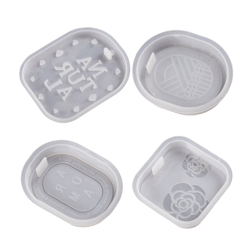 Gypsum Hanging Plate Silicone Mold with Hole, Epoxy Resin Molds for DIY Jewelry H9ED