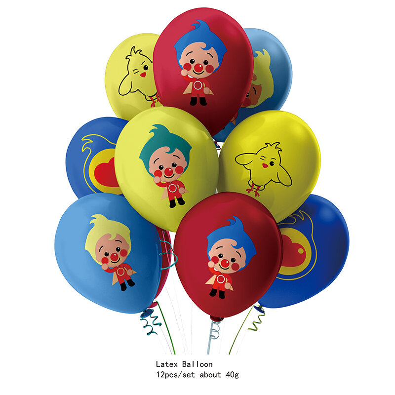 Dekoracja urodzinowa montażowa Disney Plim Baby Shower flaga lateksowa folia balonowa papierowy kubek i talerz naklejka na butelkę na wodę